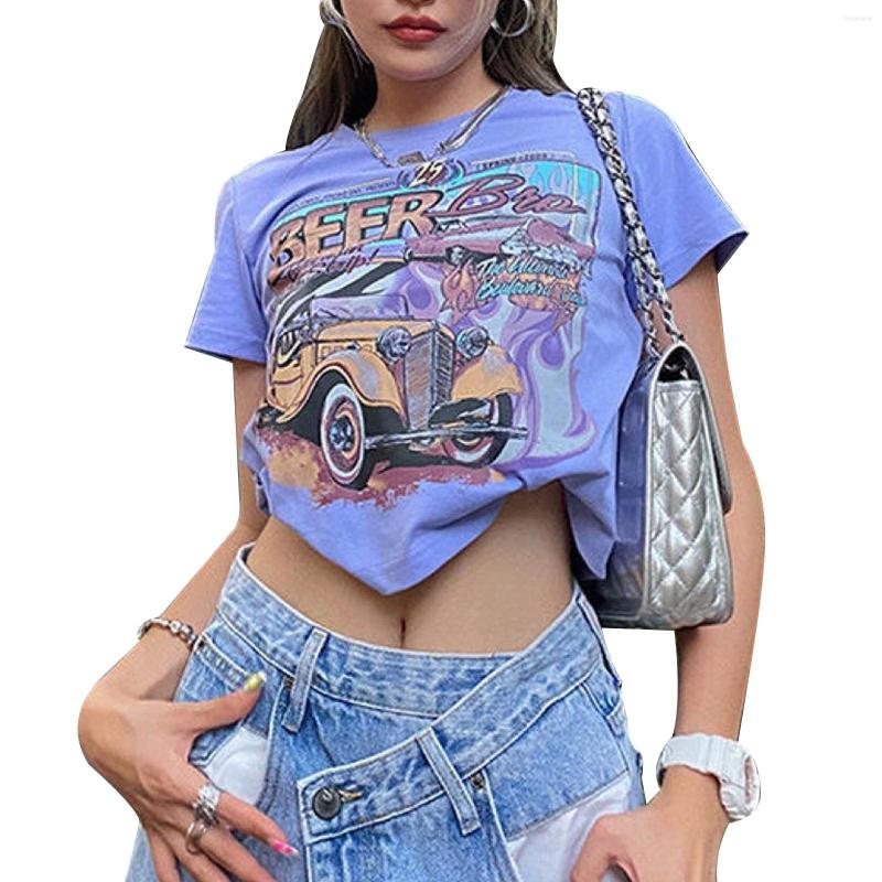 Women' T Shirts Ladies Summer Round Collar T-shirt Girls Creative Car Letter Printing Short Sleeve Midriff-baring Tops Slim Base Shirt, Sky blue
Women' T Shirts Ladies Summer Round Collar T-shirt Girls Creative Car Letter Printing Short Sleeve Midriff-baring Tops Slim Base Shirt, Sky blue
