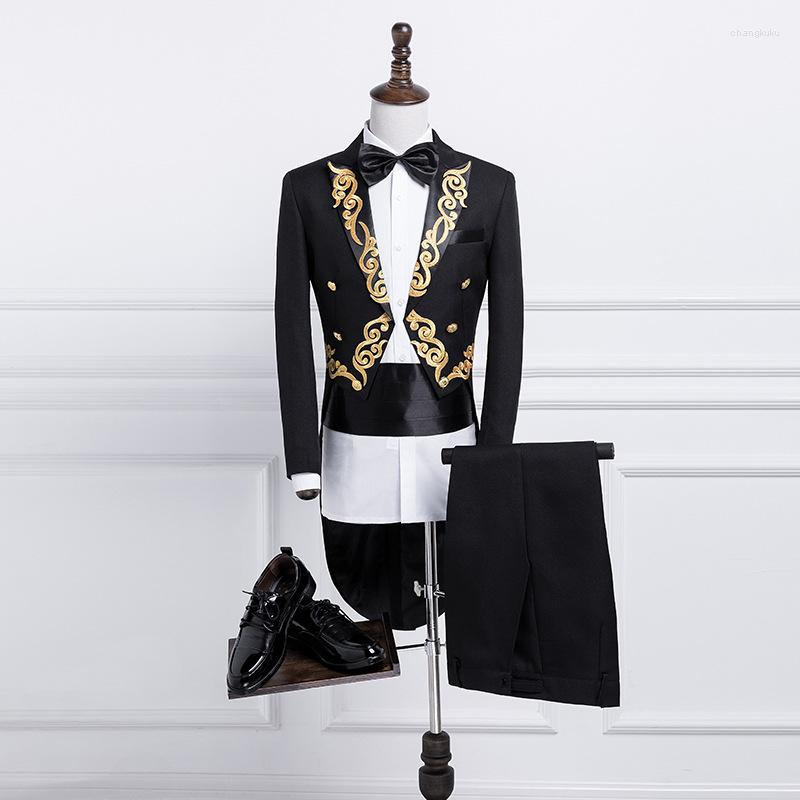 Men' Suits 2023 Tuxedo Male Self-cultivation Stage Conductor Adult Costume Singer Supporter Suit Dress, Black
Men' Suits 2023 Tuxedo Male Self-cultivation Stage Conductor Adult Costume Singer Supporter Suit Dress, Black