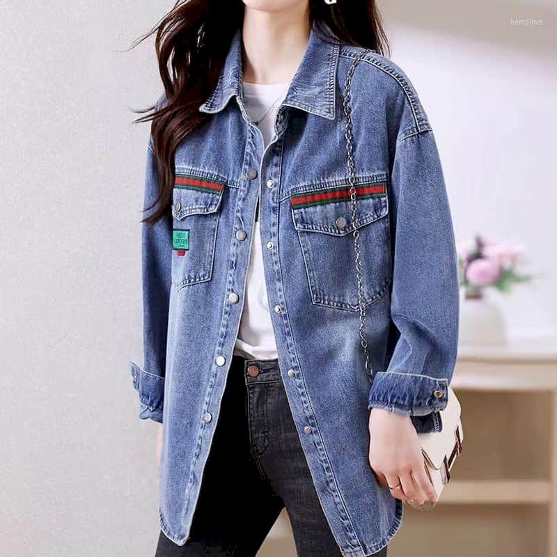 Women's Blouses Vintage Denim Shirts And Women Long Sleeve Loose Striped Shirt Casual Tops Clothes For, Blue
Women's Blouses Vintage Denim Shirts And Women Long Sleeve Loose Striped Shirt Casual Tops Clothes For, Blue