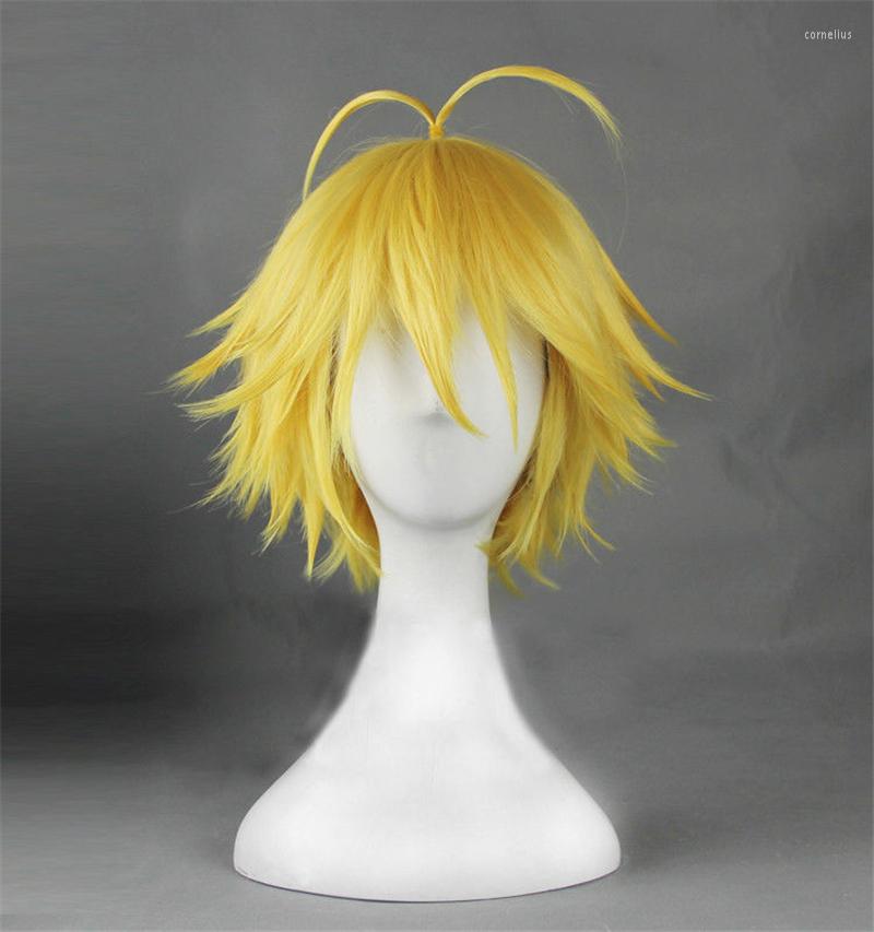 Anime Costumes The Seven Deadly Sins Meliodas Cosplay Wig Dragon's Sin Of Wrath Golden Heat Resistant Hair Wigs Cap
Anime Costumes The Seven Deadly Sins Meliodas Cosplay Wig Dragon's Sin Of Wrath Golden Heat Resistant Hair Wigs Cap