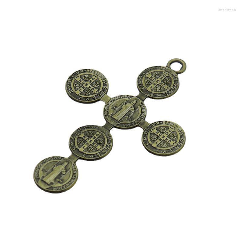 Pendant Necklaces Diyalo Bronze Color Metal St. Benedict Catholic Exorcism Cross Charms Jewelry DIY Making For Necklace Keychain Ornament
Pendant Necklaces Diyalo Bronze Color Metal St. Benedict Catholic Exorcism Cross Charms Jewelry DIY Making For Necklace Keychain Ornament