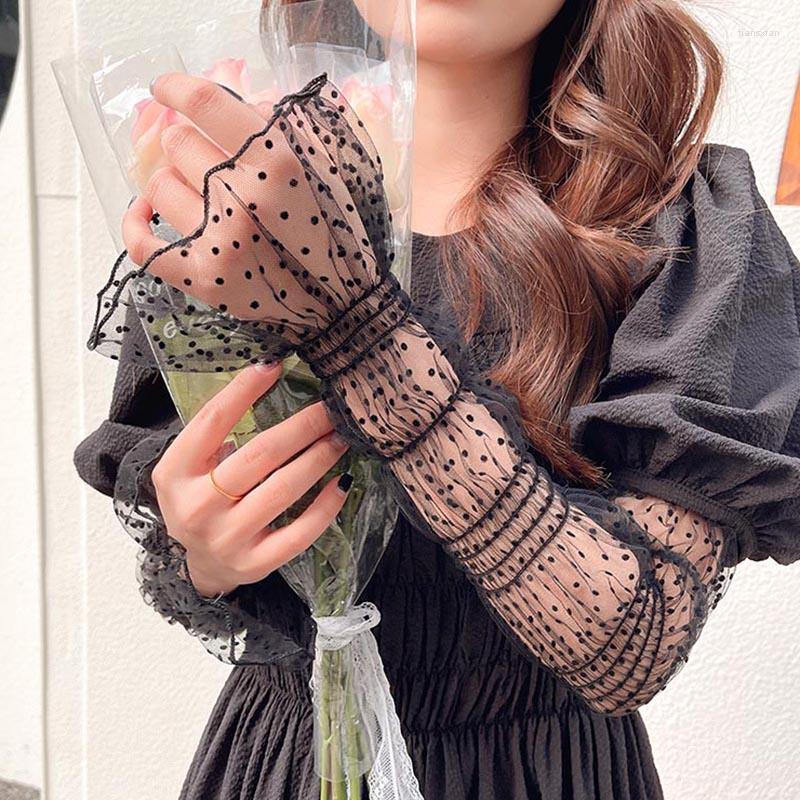 Knee Pads Summer Sexy Lace Sunscreen Sleeves For Women Black Polka Dot Uv Thin Breathable Mesh Fingerless Gloves Driving Arm Sleeve, Beige
Knee Pads Summer Sexy Lace Sunscreen Sleeves For Women Black Polka Dot Uv Thin Breathable Mesh Fingerless Gloves Driving Arm Sleeve, Beige