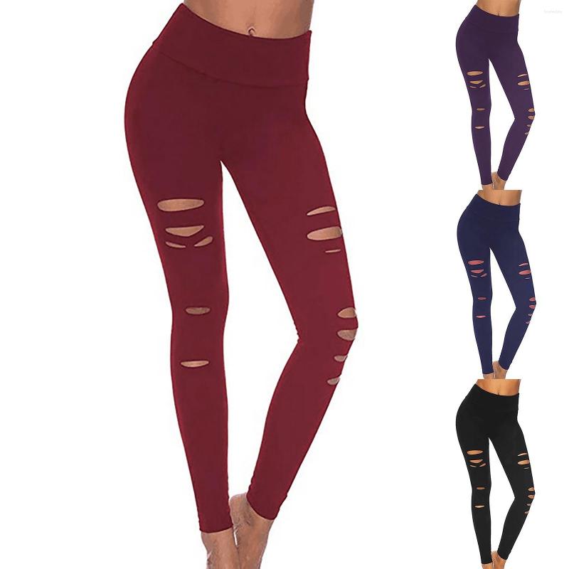 Women' Leggings Women' Solid Color Hip Lift High Waist Large Cropped Pants, Black