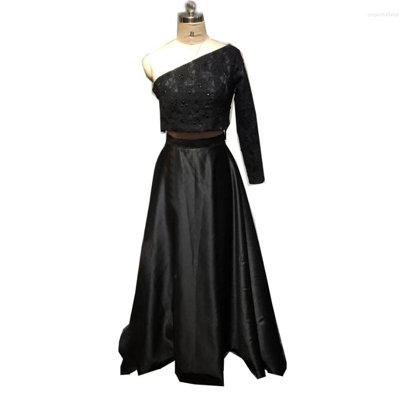 Girl Dresses One Shoulder Crystal Satin A Line Lace Two Piece Suit Violin Dress, Black
Girl Dresses One Shoulder Crystal Satin A Line Lace Two Piece Suit Violin Dress, Black