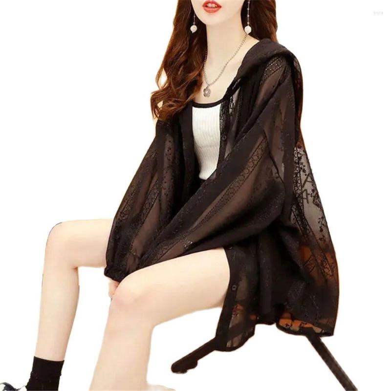 Women's Blouses Sun Protection Clothing Women's Jackets Summer Loose Anti-UV Coats Trendy Lady Thin Jacket Casual Oversized Femme, Black
Women's Blouses Sun Protection Clothing Women's Jackets Summer Loose Anti-UV Coats Trendy Lady Thin Jacket Casual Oversized Femme, Black