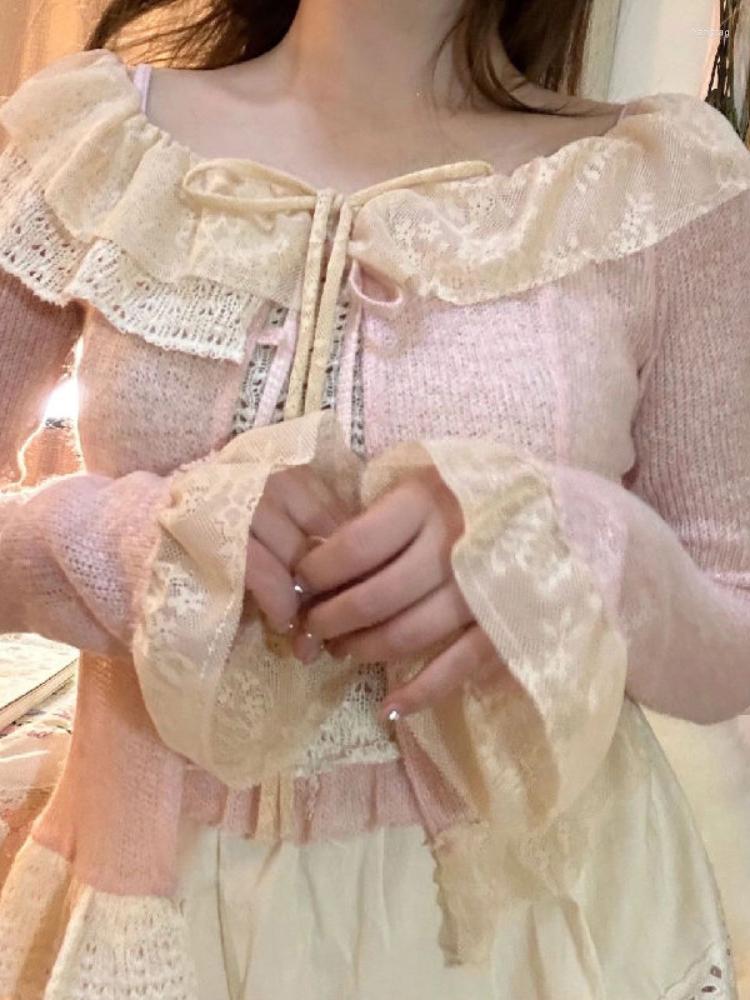 Women' Blouses Japanese Lace Kawaii Sweet Blouse Women Pink Elegant Lolita Cute Cardigan Female Long Sleeve Korean Style Clothing Summer, Only beige vest
Women' Blouses Japanese Lace Kawaii Sweet Blouse Women Pink Elegant Lolita Cute Cardigan Female Long Sleeve Korean Style Clothing Summer, Only beige vest