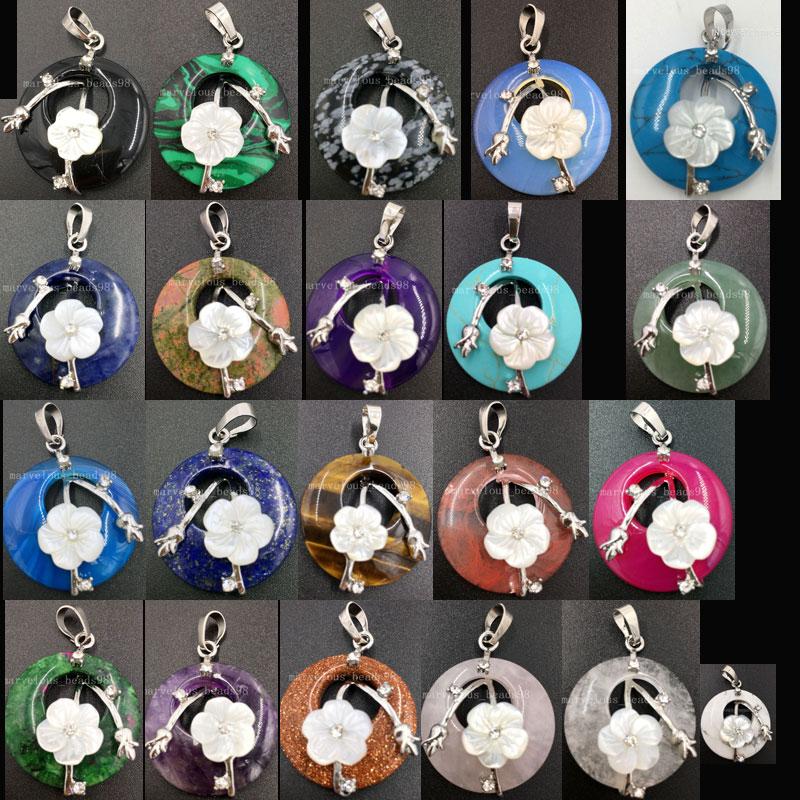 Pendant Necklaces Carnelian Malachite Zoisite Lapis Lazuli Tigers Eye Aventurine OpaL Crystal Shell Flower Bead 1pcs WB545b
Pendant Necklaces Carnelian Malachite Zoisite Lapis Lazuli Tigers Eye Aventurine OpaL Crystal Shell Flower Bead 1pcs WB545b