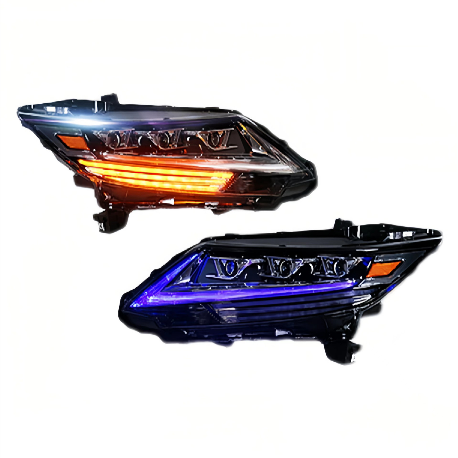 Full LED Lamp Headlights Assembly For HONDA ODYSSEY 20 15-2021 Blue DRL Running Lights High Beam Signal Head Lamp