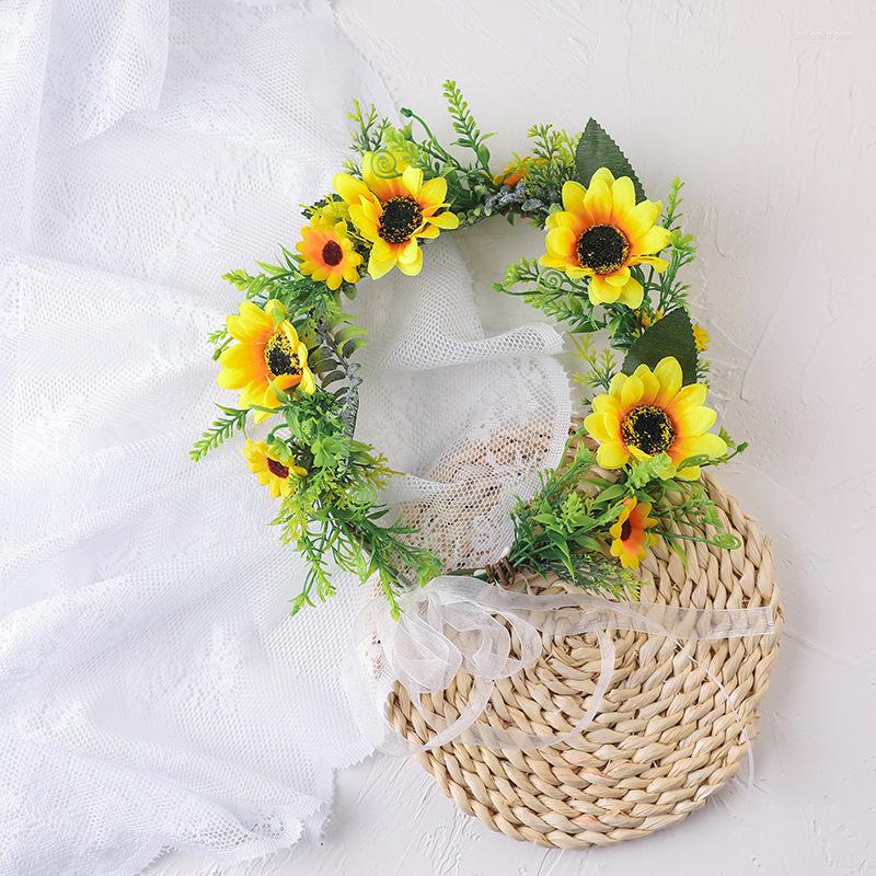 Headpieces Child Headwear Sunflower Flowers Bridesmaid Accessories Marriage Party Flower Girl Garland Headbands
Headpieces Child Headwear Sunflower Flowers Bridesmaid Accessories Marriage Party Flower Girl Garland Headbands