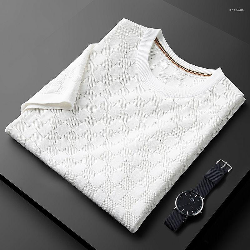 Men's T Shirts Premium Hollow Ice Silk Breathable Knitted T-shirt Men's Round Neck 2023 Summer Fashion Waffle Short Sleeve Casual Top, Green
Men's T Shirts Premium Hollow Ice Silk Breathable Knitted T-shirt Men's Round Neck 2023 Summer Fashion Waffle Short Sleeve Casual Top, Green