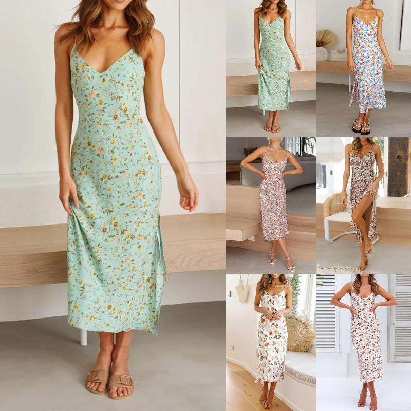 Casual Dresses Women' Summer Dress Spaghetti Strap Sleeveless High Waist Beach Long Maxi Sun Knee Length, Red
Casual Dresses Women' Summer Dress Spaghetti Strap Sleeveless High Waist Beach Long Maxi Sun Knee Length, Red