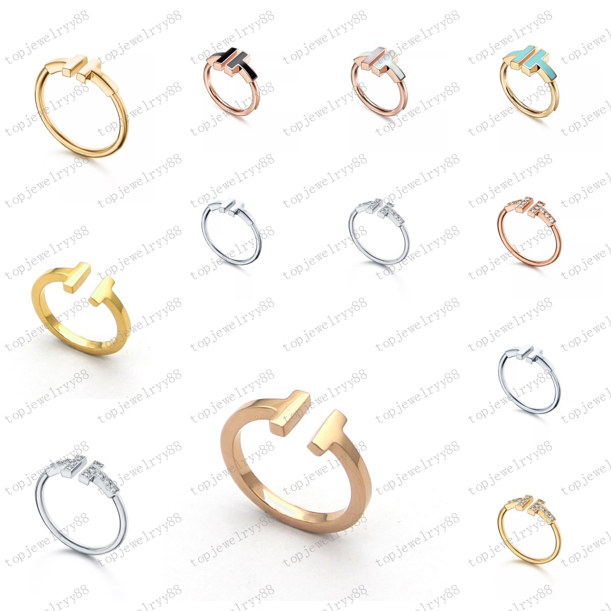 Double T-shape Band Rings Opening 925 Sterling Silver Diamond Pearl Oyster Ring Fashion Classic Woman Luxury Jewelry with Original Bag for gift
Double T-shape Band Rings Opening 925 Sterling Silver Diamond Pearl Oyster Ring Fashion Classic Woman Luxury Jewelry with Original Bag for gift