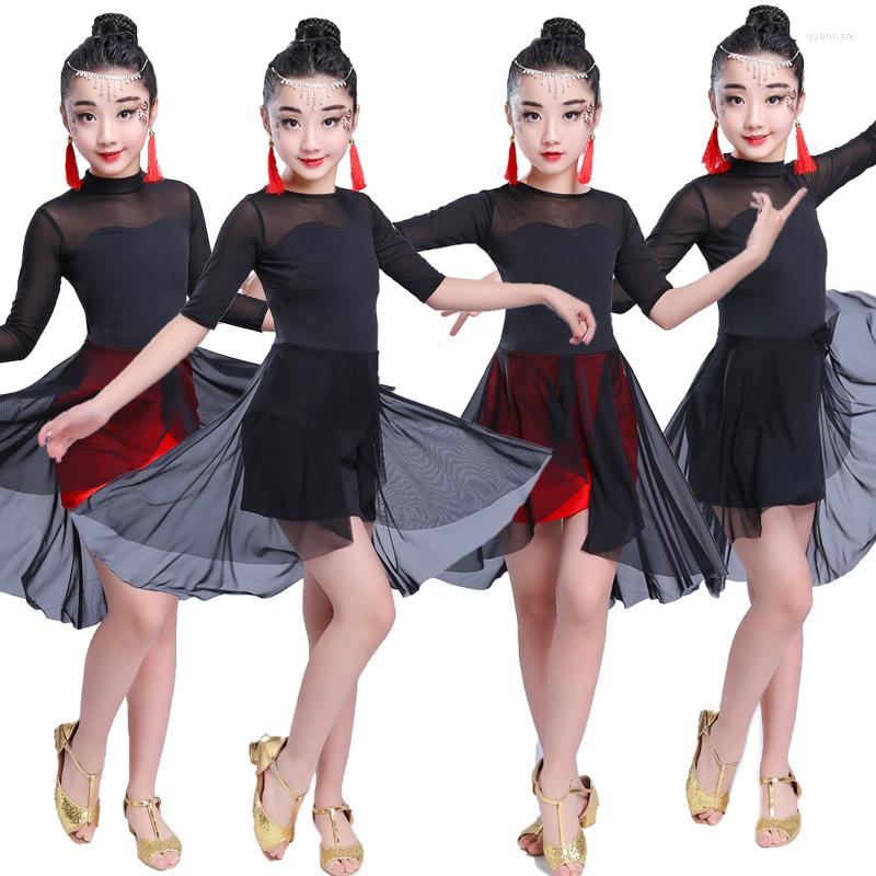 Stage Wear Girl Latin Dance Dress Cha Ballroom Dancing Competition Dancewear Kids Costumes Vestidos Mujer, Black short sleeve
Stage Wear Girl Latin Dance Dress Cha Ballroom Dancing Competition Dancewear Kids Costumes Vestidos Mujer, Black short sleeve