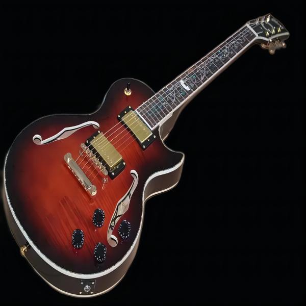 best factory Flyoung little jazz LP semi hollow electric guitar double f-hole color shell vase fingerboard ox hair red
best factory Flyoung little jazz LP semi hollow electric guitar double f-hole color shell vase fingerboard ox hair red