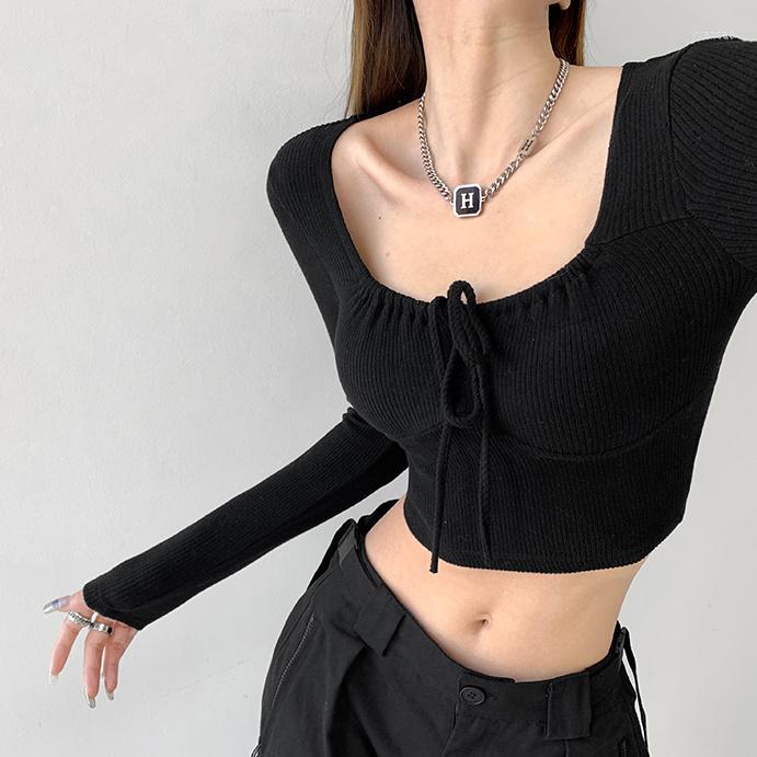 Women' T Shirts Women T-Shirt Y2k Crop Top Summer Sexy Long Sleeve Print Letter Cropped Aesthetic Grunge Harajuku Vintage Korean Fashion, Black
Women' T Shirts Women T-Shirt Y2k Crop Top Summer Sexy Long Sleeve Print Letter Cropped Aesthetic Grunge Harajuku Vintage Korean Fashion, Black