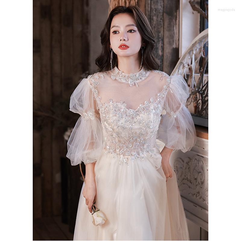 Ethnic Clothing Princess Fairy Champagne Party Tulle Prom Dresses Women French Formal Sequins Beading Evening Gowns
Ethnic Clothing Princess Fairy Champagne Party Tulle Prom Dresses Women French Formal Sequins Beading Evening Gowns