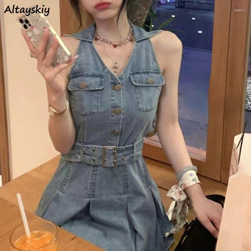 Casual Dresses Sleeveless Dress Women College Vintage Denim Summer Solid Sexy Sweet Straps Clothing Simple Vestido De Mujer Harajuku, Blue
Casual Dresses Sleeveless Dress Women College Vintage Denim Summer Solid Sexy Sweet Straps Clothing Simple Vestido De Mujer Harajuku, Blue