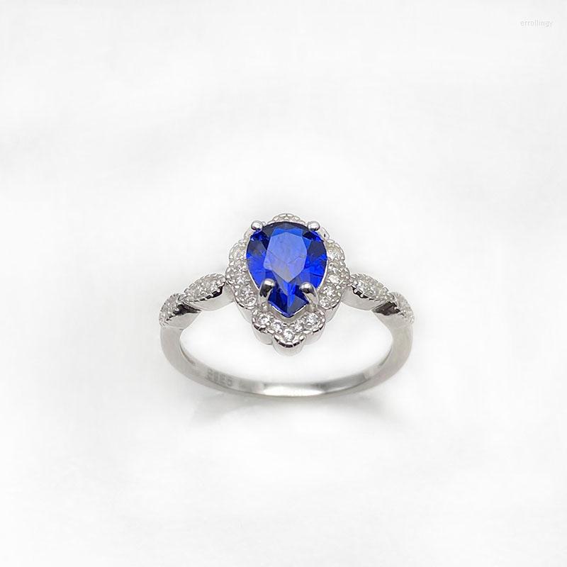 Cluster Rings Selling European Fashion 925 Sterling Silver Exquisite Ring Platinum Blue Diamond Crystal Jewelry Gifts
Cluster Rings Selling European Fashion 925 Sterling Silver Exquisite Ring Platinum Blue Diamond Crystal Jewelry Gifts