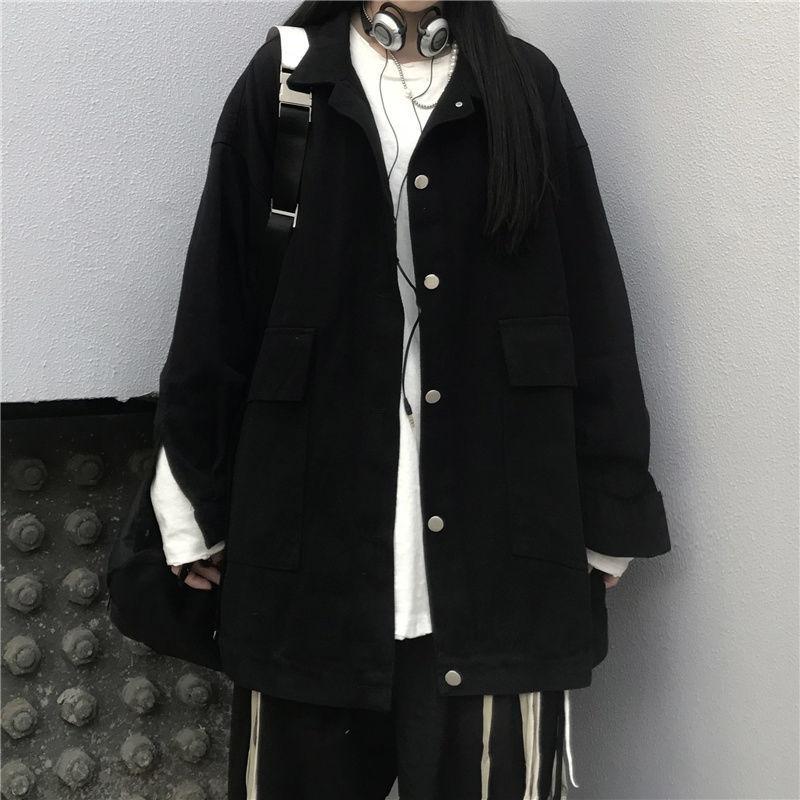 Women's Blouses Deeptown Vintage Black Women Harajuku Oversized Casual Streetwear Fashion Japanese Style Long Sleeve Shirts Female Retro
Women's Blouses Deeptown Vintage Black Women Harajuku Oversized Casual Streetwear Fashion Japanese Style Long Sleeve Shirts Female Retro