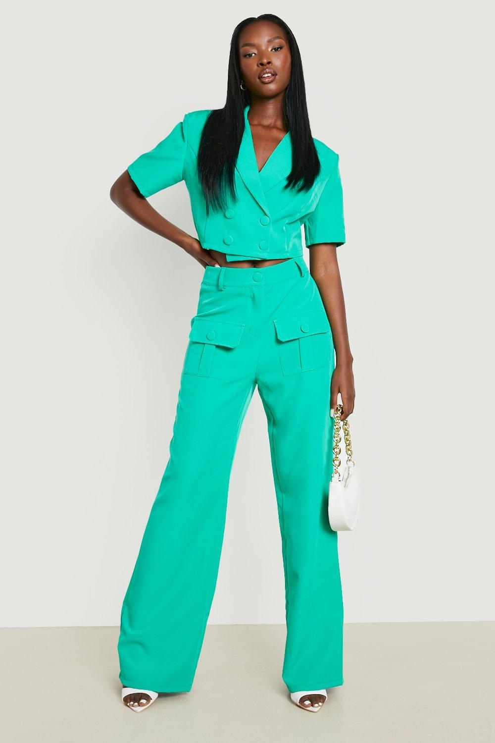 Summer Green Women Suits Sets Custom Made 2 Pcs Blazer Pants Formal Fashion Red Carpet Party Prom Dress