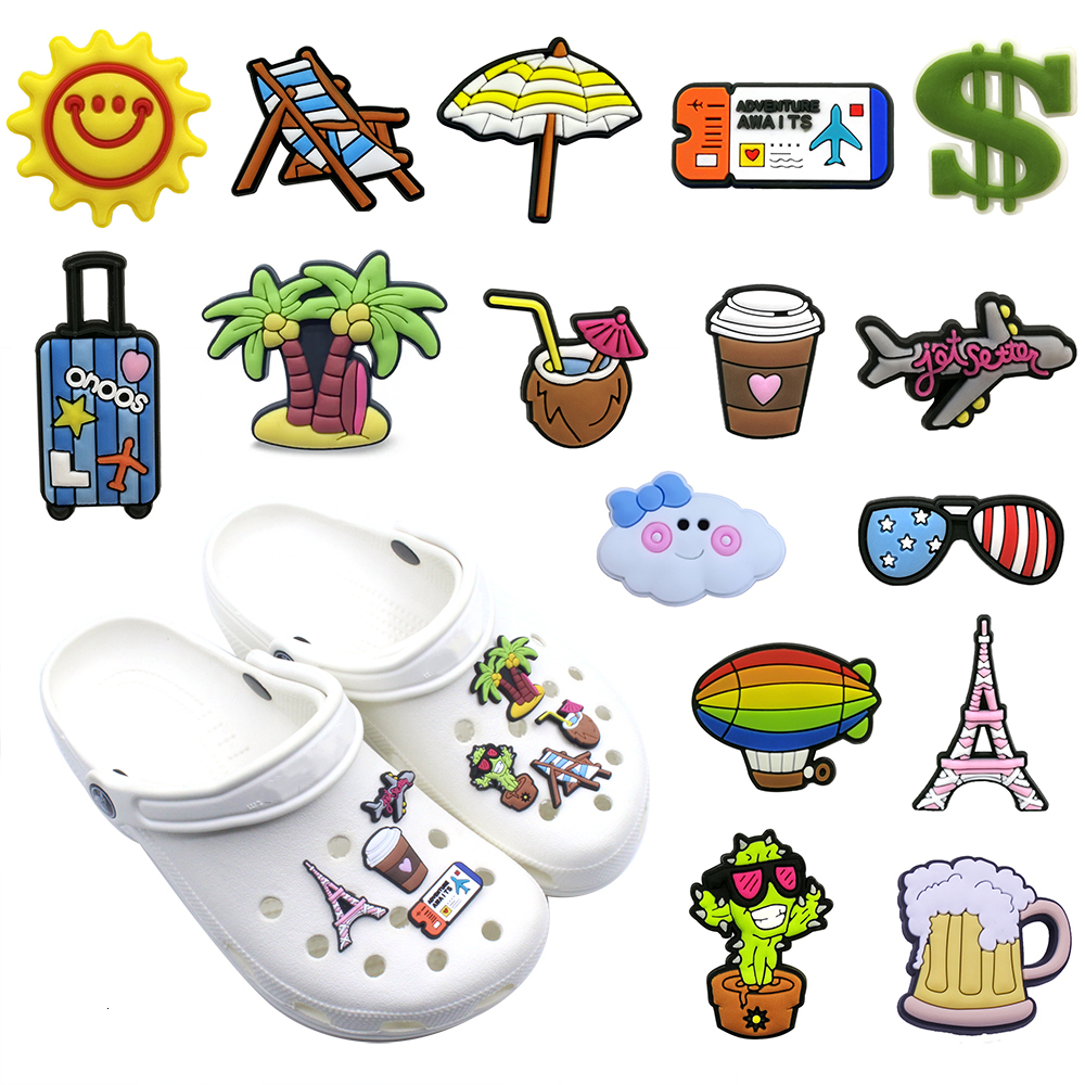 Shoe Parts Accessories High Imitation 1PCS PVC Charms Cactus Luggage Sunglasses Jet Plane Decoration for Croc jibz Kid s Party 230414
Shoe Parts Accessories High Imitation 1PCS PVC Charms Cactus Luggage Sunglasses Jet Plane Decoration for Croc jibz Kid s Party 230414