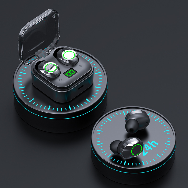 Wireless Earphone In-ear Earphone TWS Bluetooth headphone Sport Earphone YDmini Model Two Earbuds with built-in Microphone LED display high Quality He