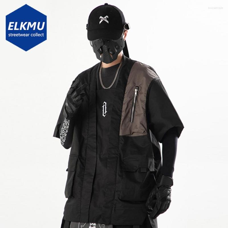 Men's T Shirts Darkwear Techwear Fake Two Piece Multi Pocket Square Collar Oversized Hip Hop T-shirt Harajuku Streetwear Tshirts Tops, Black
Men's T Shirts Darkwear Techwear Fake Two Piece Multi Pocket Square Collar Oversized Hip Hop T-shirt Harajuku Streetwear Tshirts Tops, Black