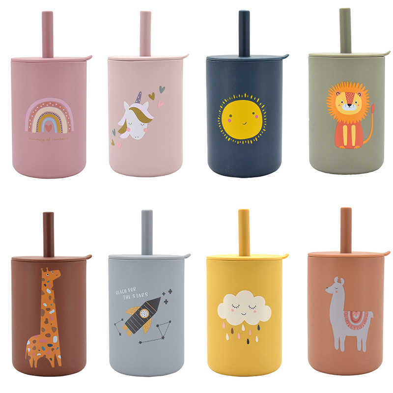 Cups Dishes Utensils 150ML Baby Silicone Sippy Cups Portable Storage Container Feeding Drinkware Straw Children Leakproof Learning Drink Water Bottle AA230413
Cups Dishes Utensils 150ML Baby Silicone Sippy Cups Portable Storage Container Feeding Drinkware Straw Children Leakproof Learning Drink Water Bottle AA230413
