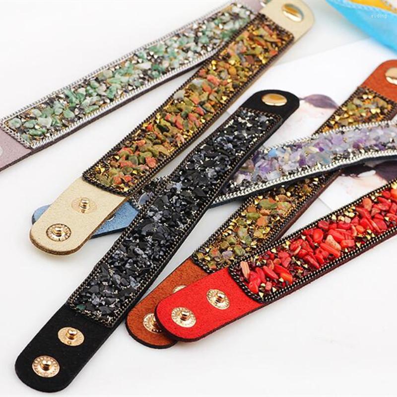 Charm Bracelets Women Leather Stone Bracelet Multicolor Jewelry Gift Korean Style 22cm
Charm Bracelets Women Leather Stone Bracelet Multicolor Jewelry Gift Korean Style 22cm
