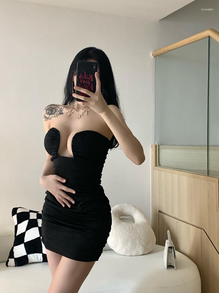 Casual Dresses WOMENGAGA Tank Mini Dress Sexy Chest Wrap High Waist Hollow Slim Hip Elegant Tight Black Korean Tops 8ZNO
Casual Dresses WOMENGAGA Tank Mini Dress Sexy Chest Wrap High Waist Hollow Slim Hip Elegant Tight Black Korean Tops 8ZNO
