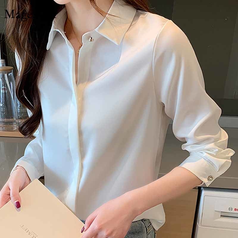 Women' Blouses Shirts Women Autumn Long-Sleeve Silk Women' Shirt Elegant Ladies Tops Office Lady Turn Down Collar Solid Blouse Blusas 10618 230414, Black 
Women' Blouses Shirts Women Autumn Long-Sleeve Silk Women' Shirt Elegant Ladies Tops Office Lady Turn Down Collar Solid Blouse Blusas 10618 230414, Black