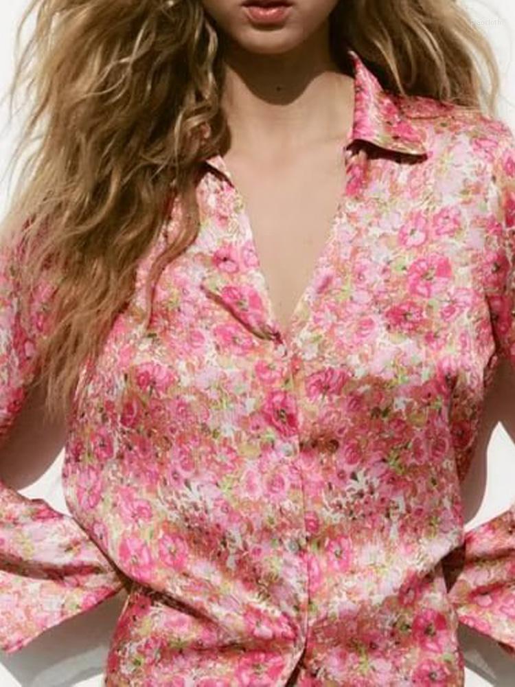 Women's Blouses Kumsvag 2023 Women Summer Shirts Tops Fashion Floral Print Satin Female Casual Loose Elegant Clothing XX9177
Women's Blouses Kumsvag 2023 Women Summer Shirts Tops Fashion Floral Print Satin Female Casual Loose Elegant Clothing XX9177