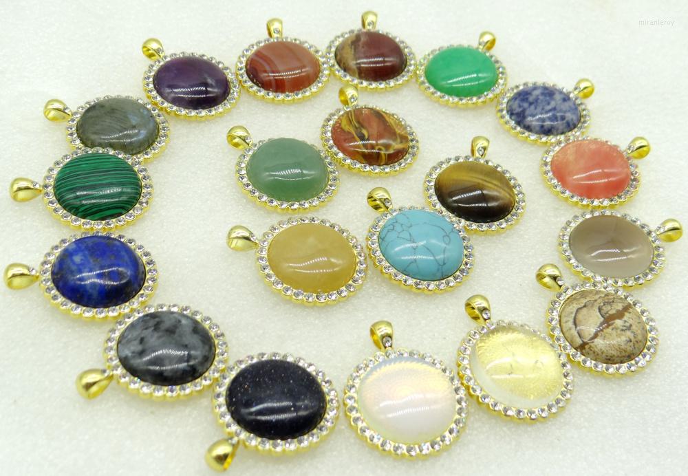 Pendant Necklaces 2023 Natural Stone Quartz Crystal Unakite Opal Aventurine Round Shaped Diy Jewelry Making Necklace For Woman Man 1PC
Pendant Necklaces 2023 Natural Stone Quartz Crystal Unakite Opal Aventurine Round Shaped Diy Jewelry Making Necklace For Woman Man 1PC