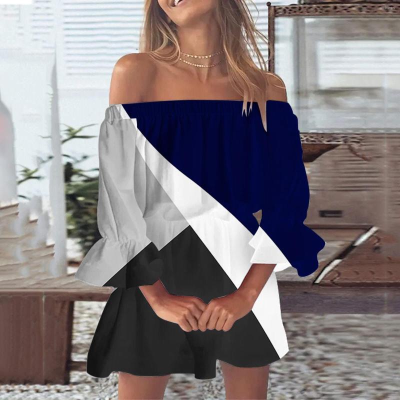 Casual Dresses Women Off Shoulder Sundress Loose Floral Print Boho Dress Bell Sleeve Blouse Mini With Mid Long, Black
Casual Dresses Women Off Shoulder Sundress Loose Floral Print Boho Dress Bell Sleeve Blouse Mini With Mid Long, Black