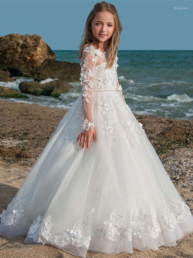 Girl Dresses Flower Girls Dress Lace Appliques Tulle Floor Length Backless First Communion Fluffy Party, Custom colors
Girl Dresses Flower Girls Dress Lace Appliques Tulle Floor Length Backless First Communion Fluffy Party, Custom colors