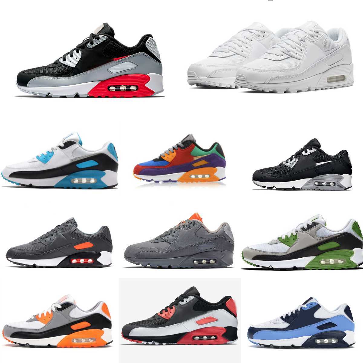 

Trainers Mens 90 Running Sports Shoes Triple White Black Red Maxs OG 90s Wolf Grey Polka Dot Infrared Total Orange Laser Blue Airs Hyper Grape Royal Women Sneakers S18, Please contact us