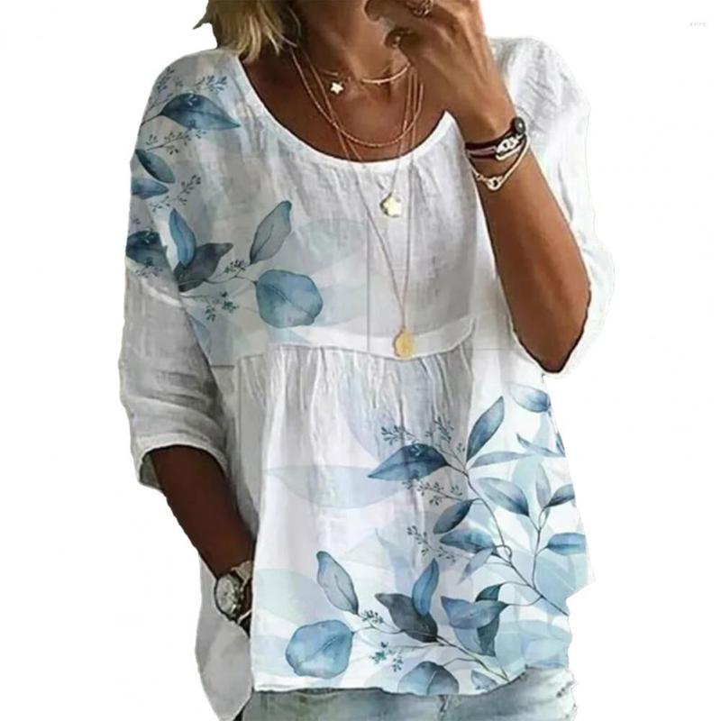 Women's Blouses Beautiful Women Summer T-shirt Loose Long Sleeves Crew Neck Blouse Mid Length Clothes, Blue
Women's Blouses Beautiful Women Summer T-shirt Loose Long Sleeves Crew Neck Blouse Mid Length Clothes, Blue