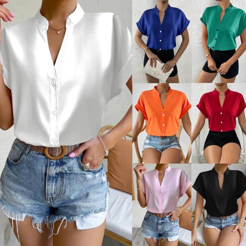 Women's T Shirts Women Summer Blouse Elegant V-Neck Chiffon Short Sleeve Shirt 2023 Ladies Tops Female Office Casual Regular, Claret
Women's T Shirts Women Summer Blouse Elegant V-Neck Chiffon Short Sleeve Shirt 2023 Ladies Tops Female Office Casual Regular, Claret