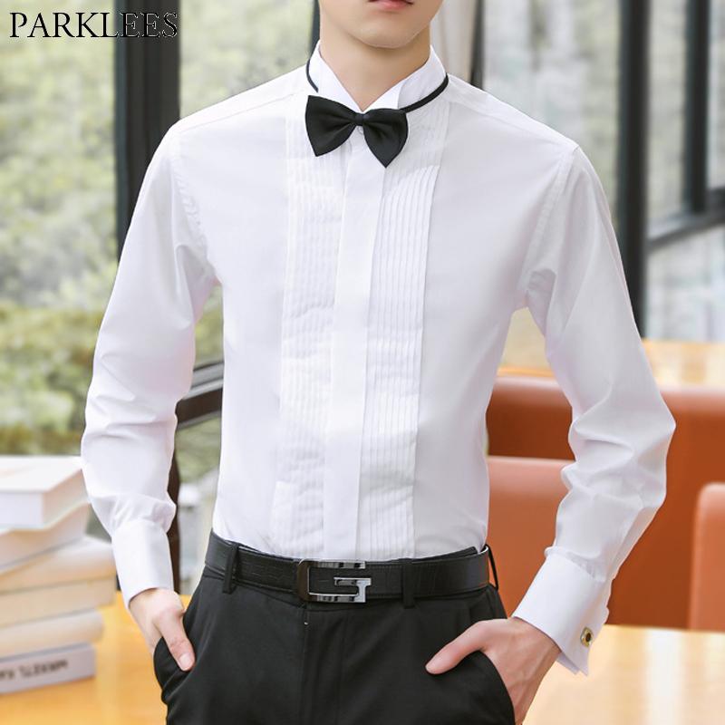 Men's Casual Shirts Men French Cuff Tuxedo Shirt Slim Fit Wingtip Collar Mens Dress Long Sleeve Formal Wedding Bridegroom Chemise HommeMen's, Red
Men's Casual Shirts Men French Cuff Tuxedo Shirt Slim Fit Wingtip Collar Mens Dress Long Sleeve Formal Wedding Bridegroom Chemise HommeMen's, Red