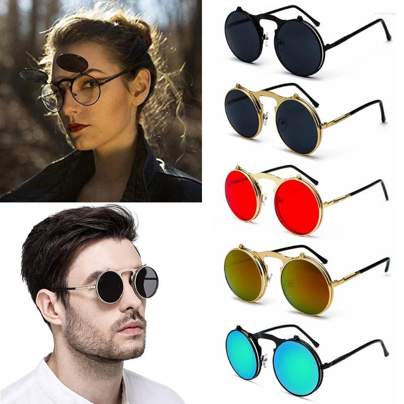 Sunglasses Vintage UV Protection Men And Women Metal Frame Round Eyewear Flip-Up Steampunk
Sunglasses Vintage UV Protection Men And Women Metal Frame Round Eyewear Flip-Up Steampunk