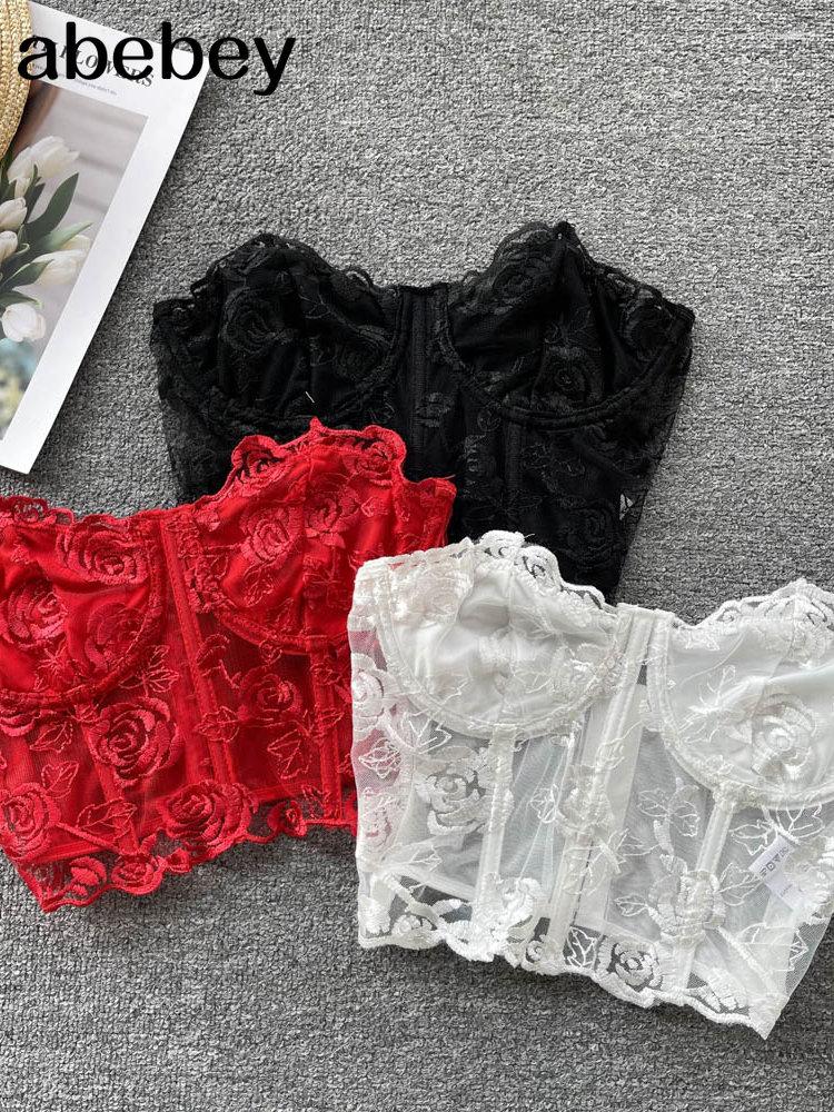 Women' Tanks Summer Lace Embroidery Sexy Tank Top Fashion Underwear Backless Perspective 2023 Women Strapless Mini, Red
Women' Tanks Summer Lace Embroidery Sexy Tank Top Fashion Underwear Backless Perspective 2023 Women Strapless Mini, Red