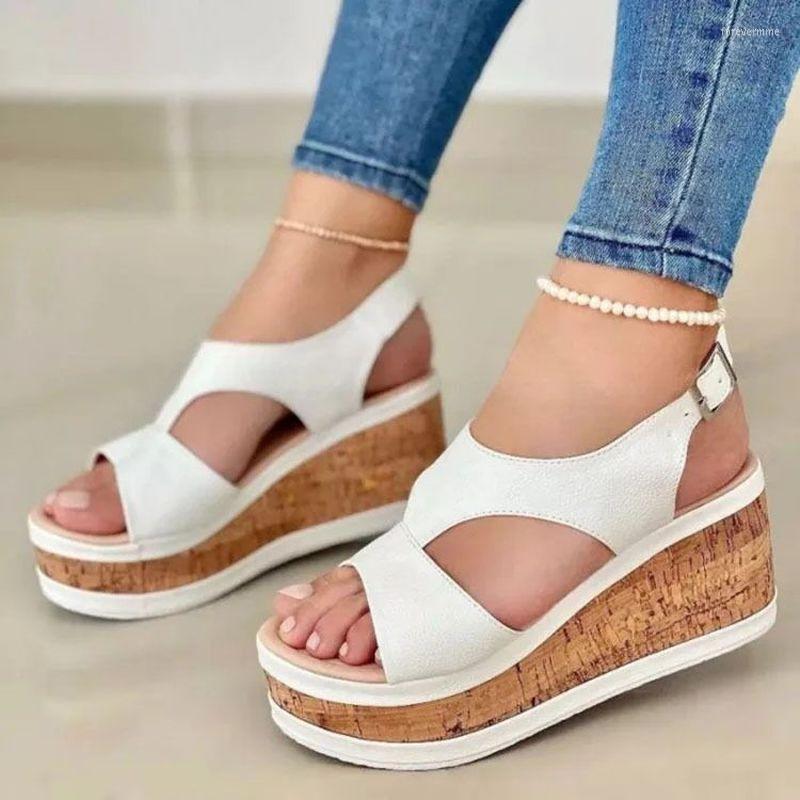 Sandals Open Toe Shoes Women Summer Casual Peep Sandal Thick Bottom Wedge Sexy Elegant High Heel Plus Size 43, White
Sandals Open Toe Shoes Women Summer Casual Peep Sandal Thick Bottom Wedge Sexy Elegant High Heel Plus Size 43, White