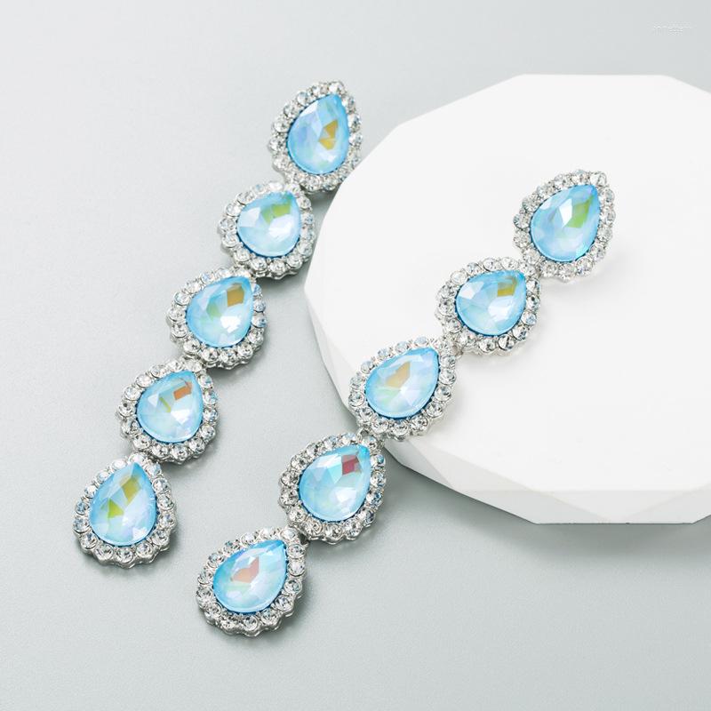 Dangle Earrings Elegant Shiny Long Waterdrop Crystals Drop For Women Bridal Wedding Engagement CZ
Dangle Earrings Elegant Shiny Long Waterdrop Crystals Drop For Women Bridal Wedding Engagement CZ