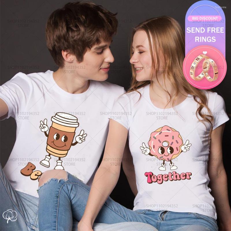 Women's T Shirts Summer Batter Together Cute Print Cotton T-Shirt Couples Short Sleeve Graphic O-Neck Tops Lovers Tee Shirt Women Men, White2-women
Women's T Shirts Summer Batter Together Cute Print Cotton T-Shirt Couples Short Sleeve Graphic O-Neck Tops Lovers Tee Shirt Women Men, White2-women