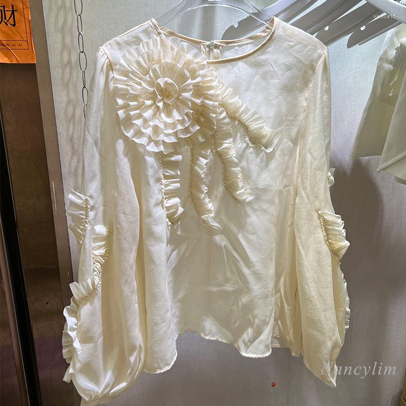 Women' Blouses 2023 Spring Floral Shirt Women' Fresh Preppy Style Solid Color Plate Flower Pullover Blouse Long Sleeve Ins Fashion Top, Beige apricot
Women' Blouses 2023 Spring Floral Shirt Women' Fresh Preppy Style Solid Color Plate Flower Pullover Blouse Long Sleeve Ins Fashion Top, Beige apricot