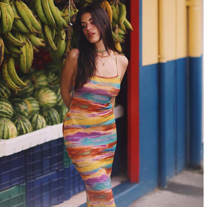 Casual Dresses Women Wrapped Sling Sleeveless Off Shoulder Print Party Spring Summer Long Dress, Multi
Casual Dresses Women Wrapped Sling Sleeveless Off Shoulder Print Party Spring Summer Long Dress, Multi