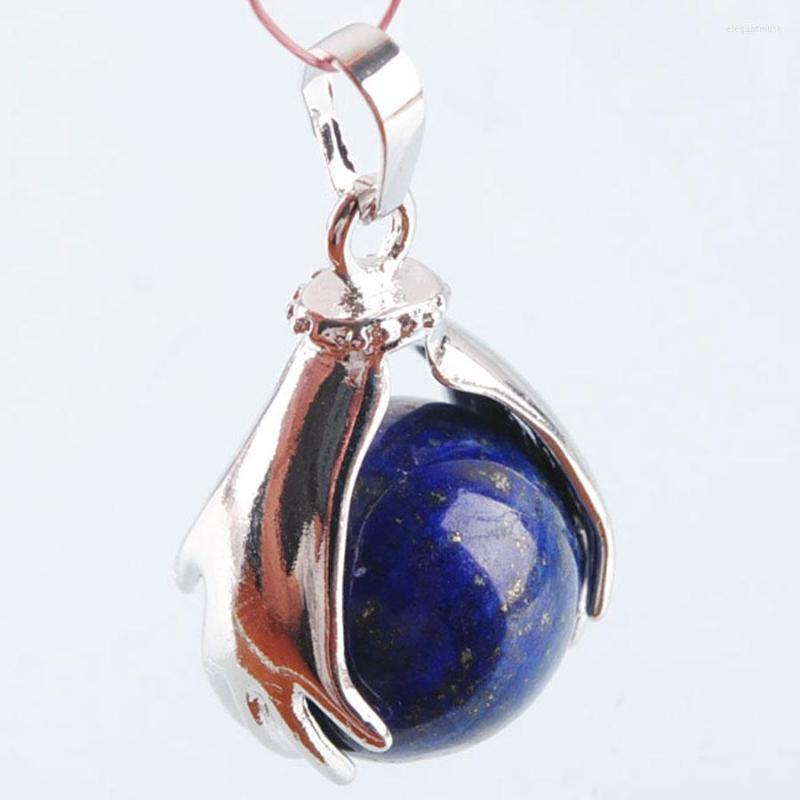 Pendant Necklaces Pendulum Pendants Natural Stone Round Ball Bead Both Hands Claw Reiki Chakra Jewelry Amethysts Lapis Lazuli IBN312
Pendant Necklaces Pendulum Pendants Natural Stone Round Ball Bead Both Hands Claw Reiki Chakra Jewelry Amethysts Lapis Lazuli IBN312