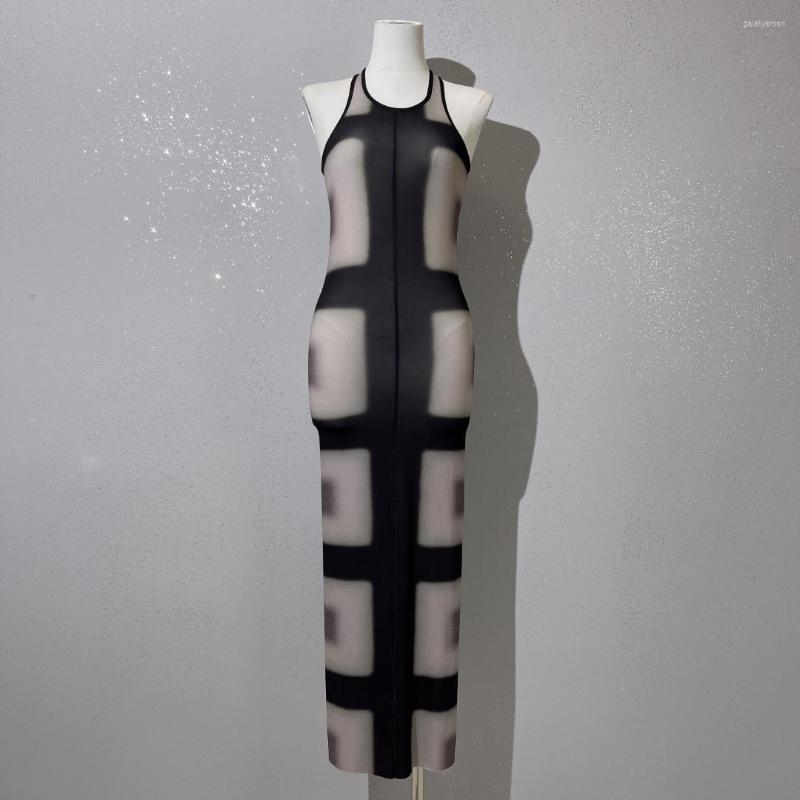Casual Dresses Summer Sexy And Elegant Stretchy Slim Long Dress Female Fashion Slightly Transparent Printed Mesh For Women 2023, Black
Casual Dresses Summer Sexy And Elegant Stretchy Slim Long Dress Female Fashion Slightly Transparent Printed Mesh For Women 2023, Black