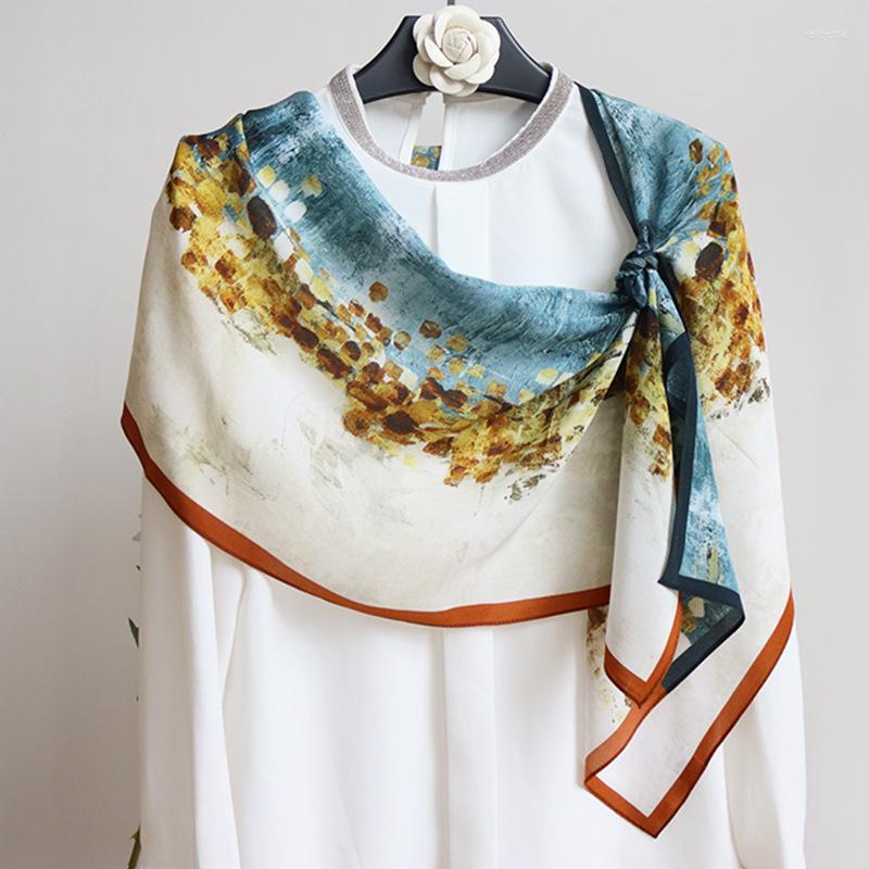 Scarves High-end Elegant Women's Exquisite Glory Years Oil Painting Printed Quality Silk Long Flowing All-match Scarf
Scarves High-end Elegant Women's Exquisite Glory Years Oil Painting Printed Quality Silk Long Flowing All-match Scarf