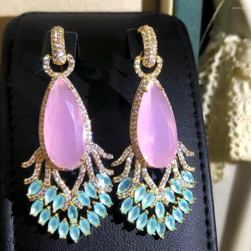Dangle Earrings Bohemia Japan Korea Bridal Wedding Pendant Full Clear Charm Cubic Zirconia Design Women Jewelry
Dangle Earrings Bohemia Japan Korea Bridal Wedding Pendant Full Clear Charm Cubic Zirconia Design Women Jewelry